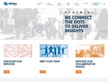 Tablet Screenshot of adhoc-research.com